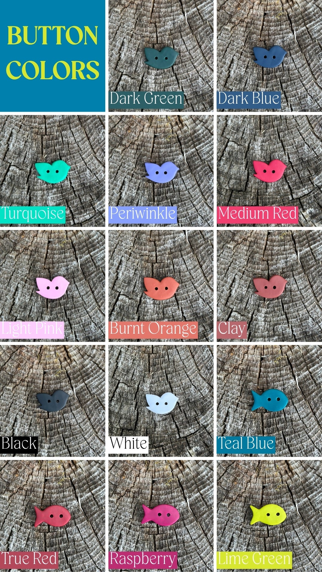 FISH Buttons (PREORDER!)